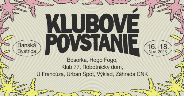 Klubové povstanie: Druhý ročník Festivalu mestských hudobných klubov v Banskej Bystrici