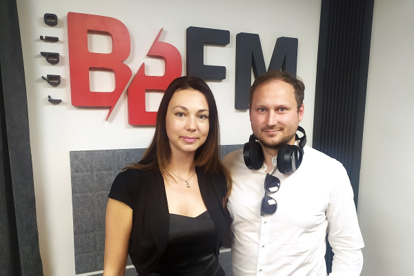 Herec Daniel Výrostek v Popoludní s BB FM