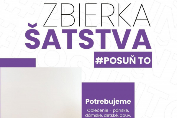 O pripravovanej zbierke &quot;Posuň to&quot;, ktorá sa uskutoční už cez víkend v meste pod Urpínom