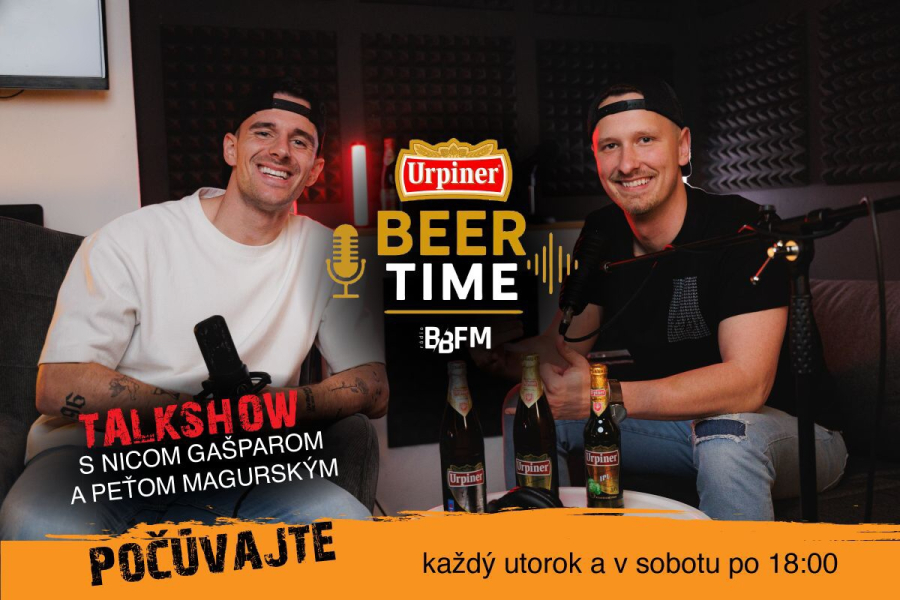 BB FM r&aacute;dio sp&uacute;&scaron;ťa nov&uacute; show Urpiner Beer time: Za mikrof&oacute;n si sadn&uacute; kamar&aacute;ti z detstva Peter Magursk&yacute; a Nicolas Ga&scaron;par